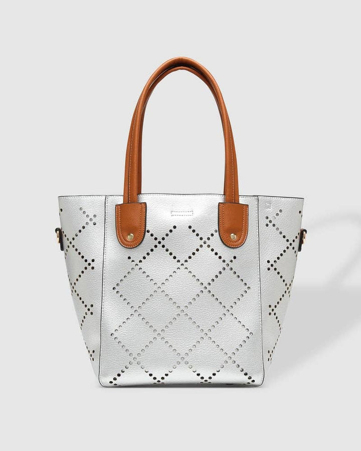 Louenhide - Baby Bermuda Tote Bag: Vegan-Polyurethane / Women-Owned / Putty