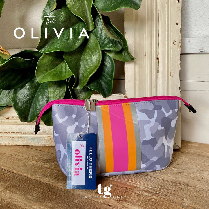 TAYLOR GRAY - The Olivia Small Neoprene Makeup Bag | shoptaylorgray