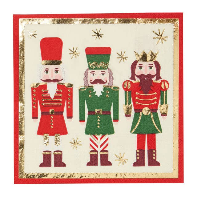 Cocktail Napkin Nutcracker Christmas/20 Pkg
