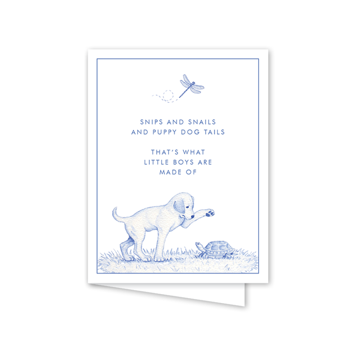 Dogwood Hill - Snips and Snails Poem: Single Card