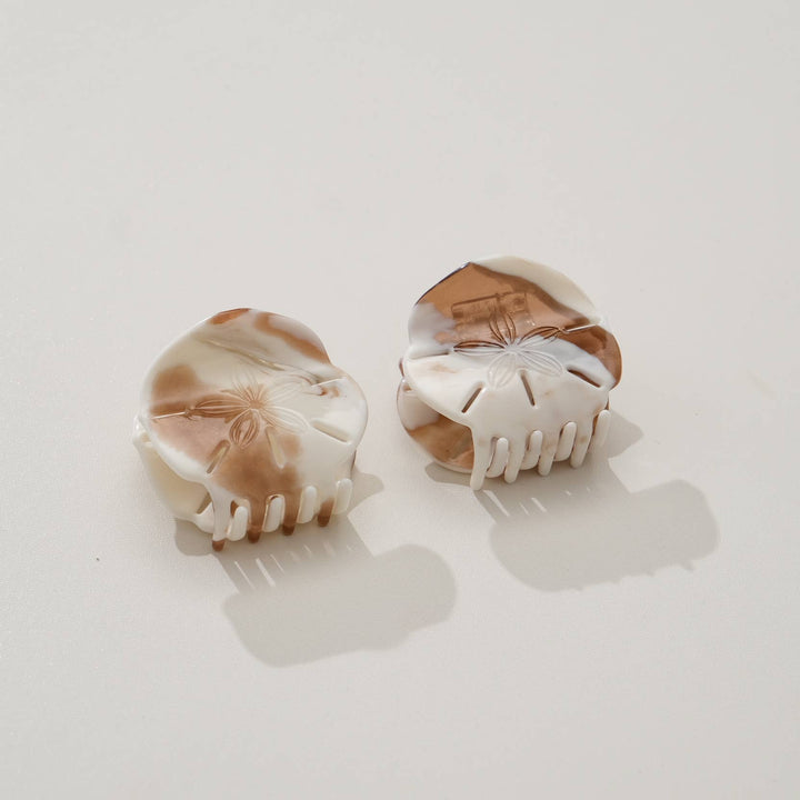 Adorro - Calacatta Sand Dollar Claw Clip - Small