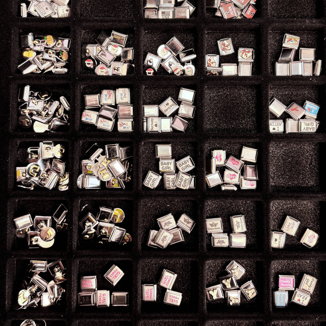Natalia - Italian Charms Display - 40 bins & Bracelet/Necklace Rods