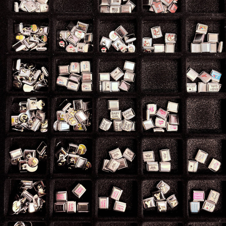 Natalia - Italian Charms Display - 40 bins & Bracelet/Necklace Rods