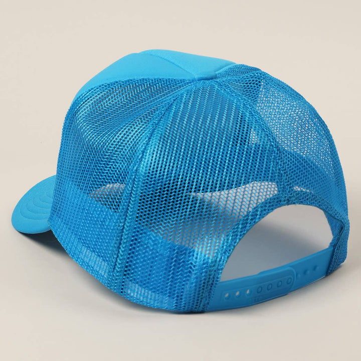 Fashion City - Excuse Me You Look Like You Love Me Letter Trucker Hat: White / ONE SIZE