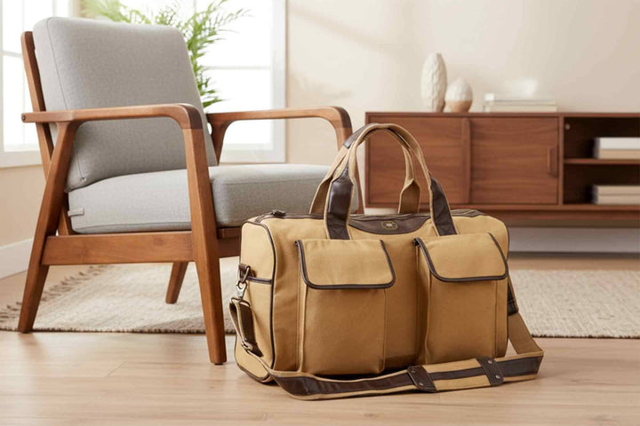 Zep-Pro - Shot Shell Canvas Weekender Bag: Brown/Tan