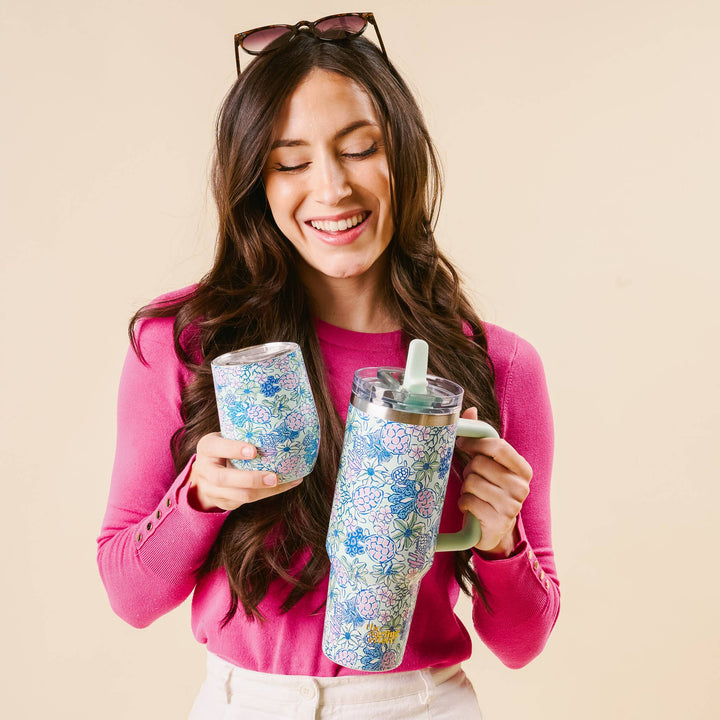 The Darling Effect - 40 oz Lifestyle Flip Straw Tumbler-Coastal Cove