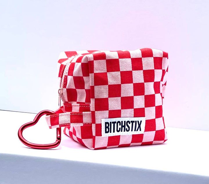 BITCHSTIX - Gift Tote: BITCHSTIX BRAND Travel Tote with Heart Carabiner.