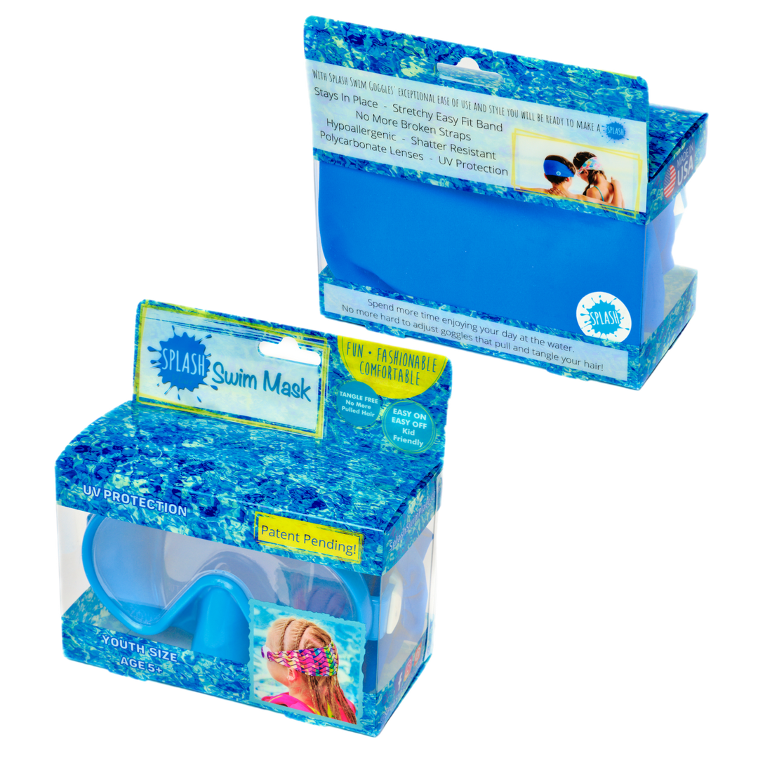 Splash Place Swim Goggles - MASK- Tie Dye Swim Mask