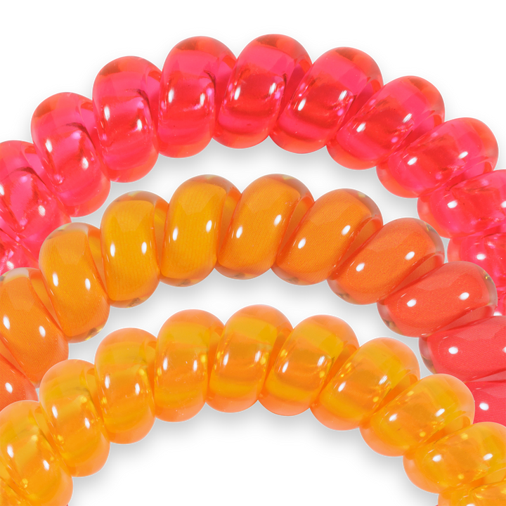 TELETIES - Spiral Hair Coils | Large | Day Rave