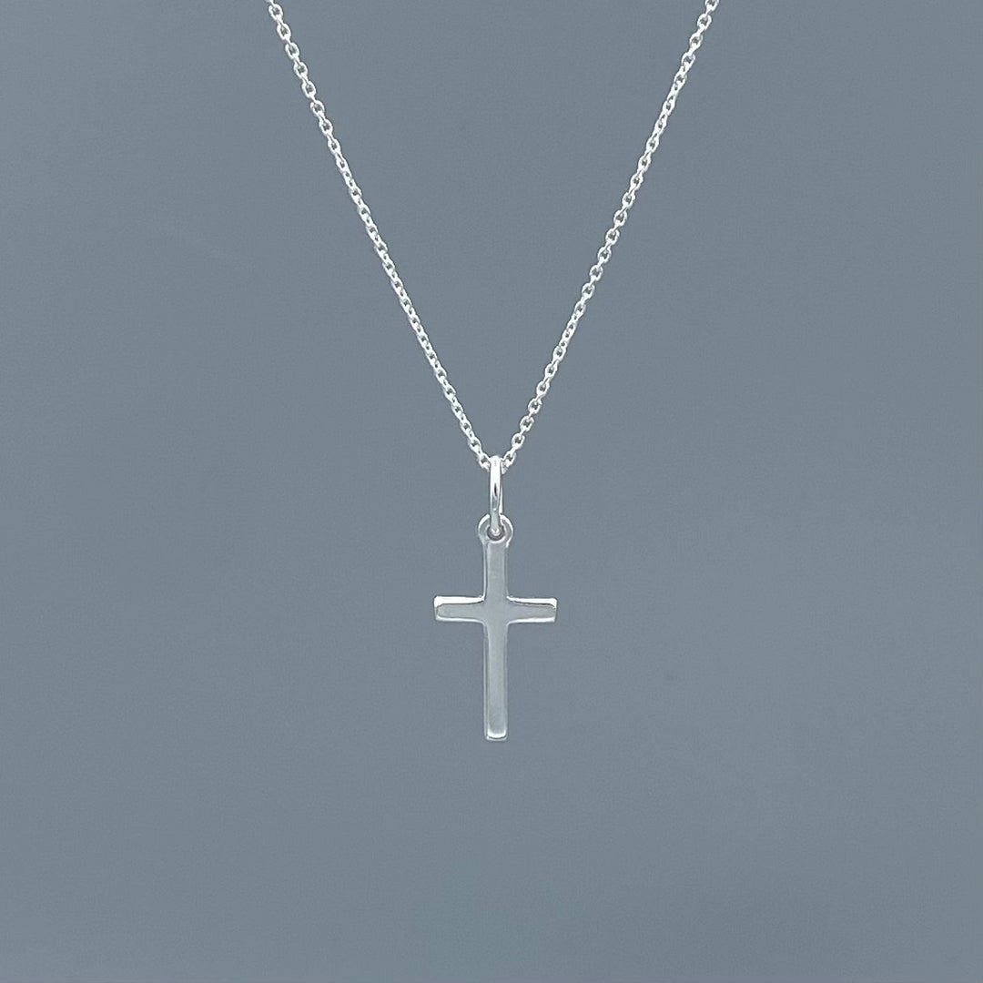 Something Silver - Faith Cross Necklace: Gold Filled