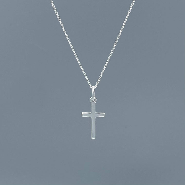 Something Silver - Faith Cross Necklace: Gold Filled