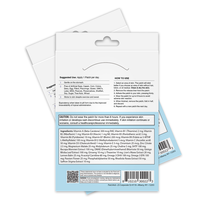 PatchAid - Focus and Clarity Patch - Cognitive & Memory Function: 1-Pack