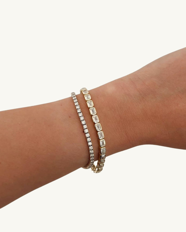 C&C LUXURY CO. - Luxe Bezel Tennis Bracelet