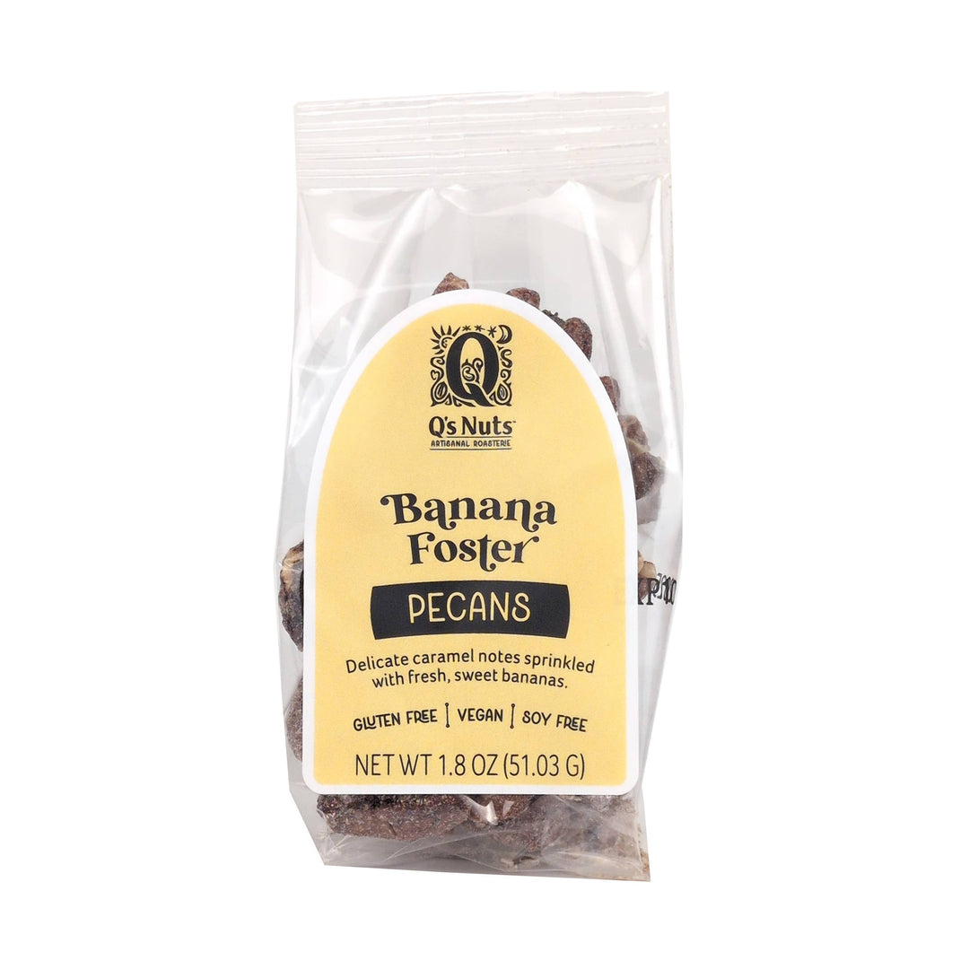 Q's Nuts, LLC - 1.8 oz Banana Foster Pecan