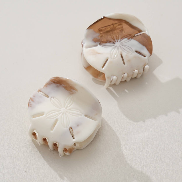 Adorro - Calacatta Sand Dollar Claw Clip - Small