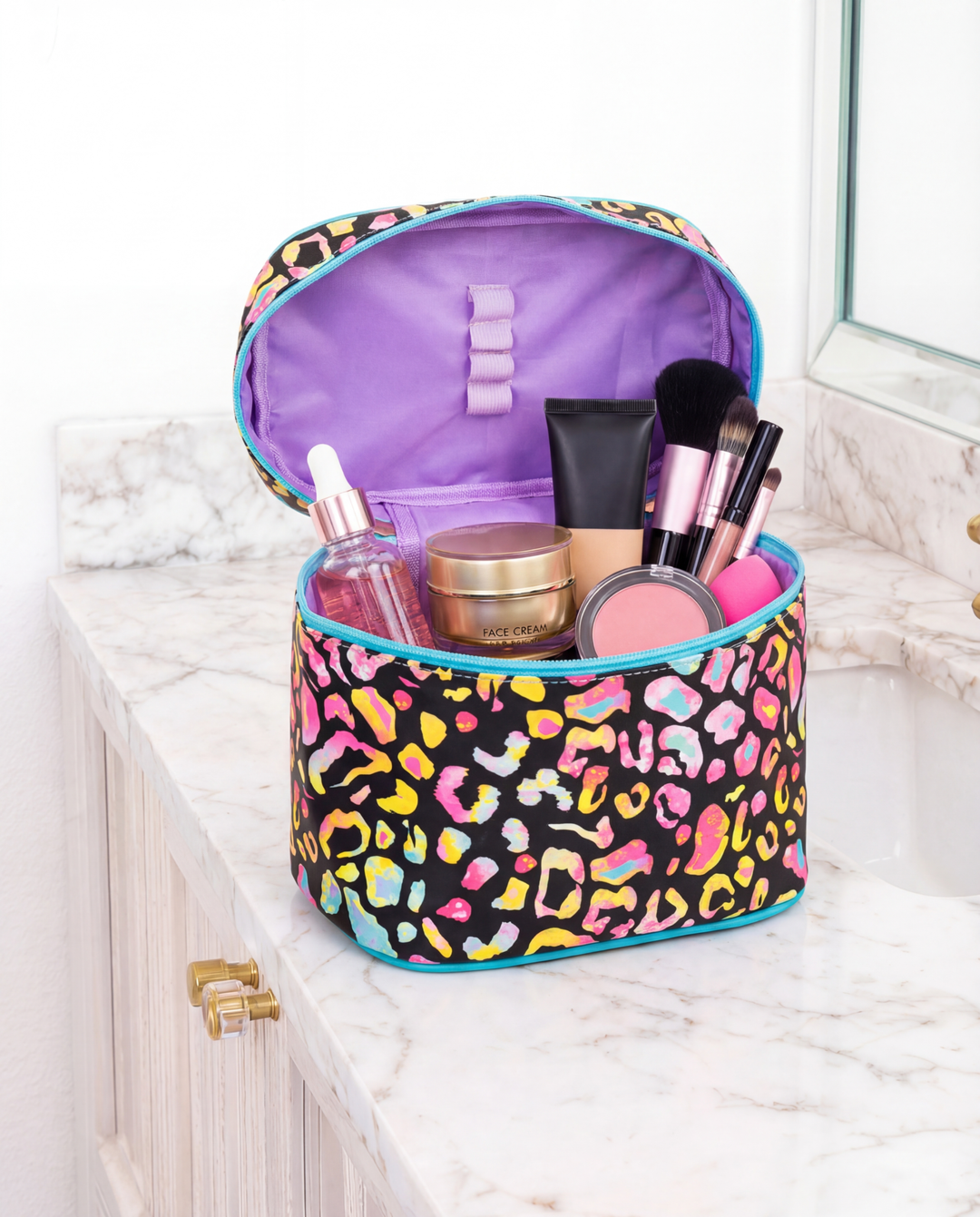 Sunshine Society - Toiletry Bag, Bright Animal