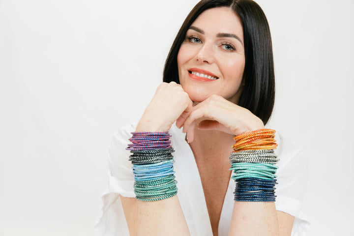 BECASA - Beach Bangles - Stormy Turquoise