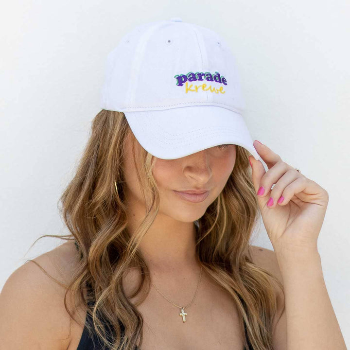 The Royal Standard - Parade Krewe Baseball Hat   White/Multi   One Size