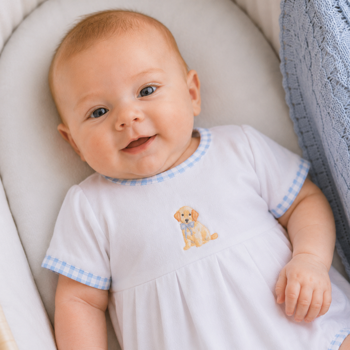 Magnolia Baby - Sweet Golden Bubble - Light Blue: 6 Months