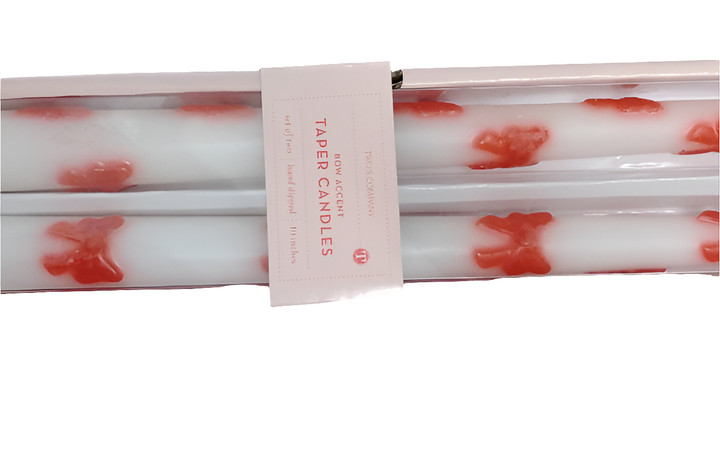 Bow Accent Taper Candle