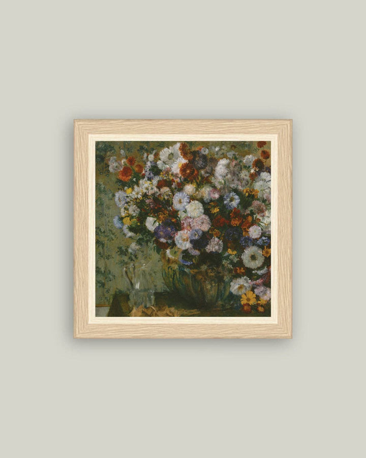 Petal Lane Home - Bright Bouquet Framed Antique Art: 5x5