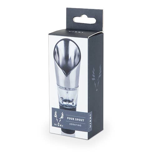 Viski - Harrison Polished Stainless Steel Aerating Pour Spout