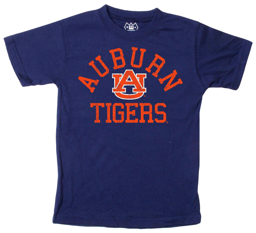 Wes and Willy - Auburn Tigers NCAA Kids S/S Organic Cotton Tee Shirt - Midnight: Auburn Tigers Midnight / 2T