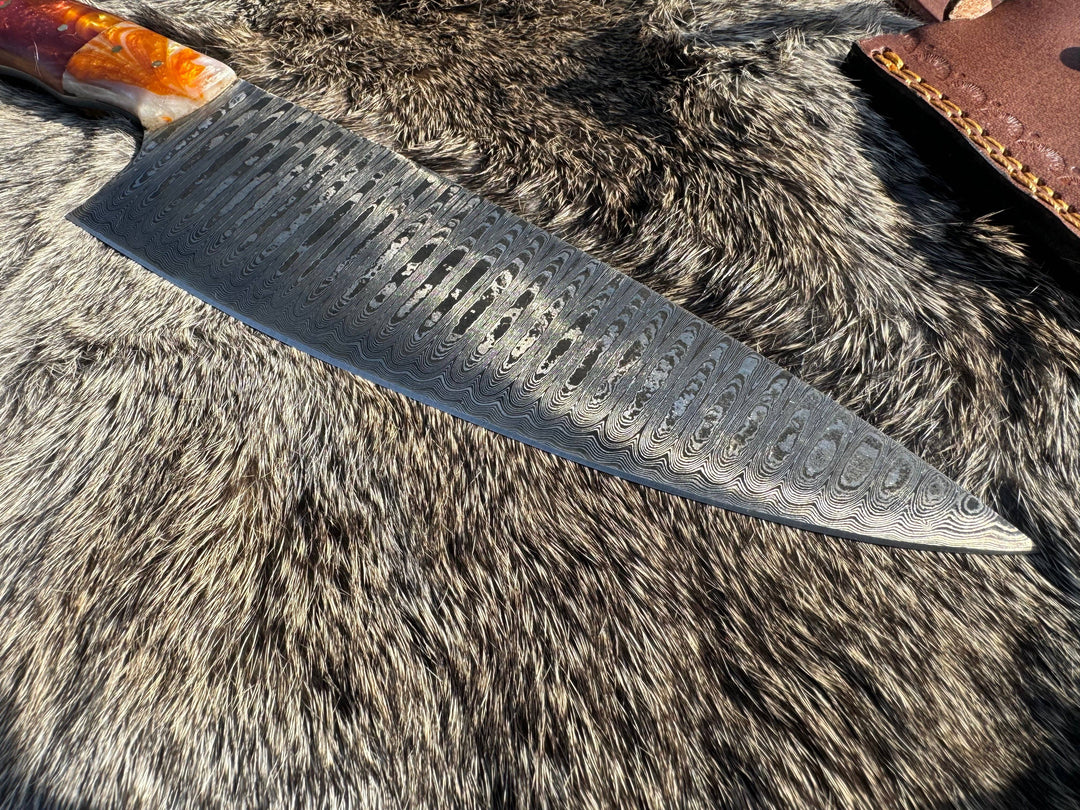 Titan International - Damascus Steel Custom Cheff Knife TK-104
