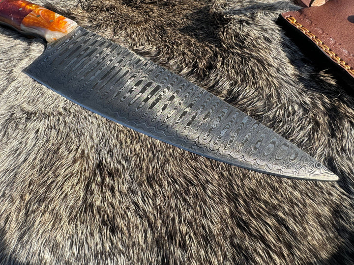 Titan International - Damascus Steel Custom Cheff Knife TK-104