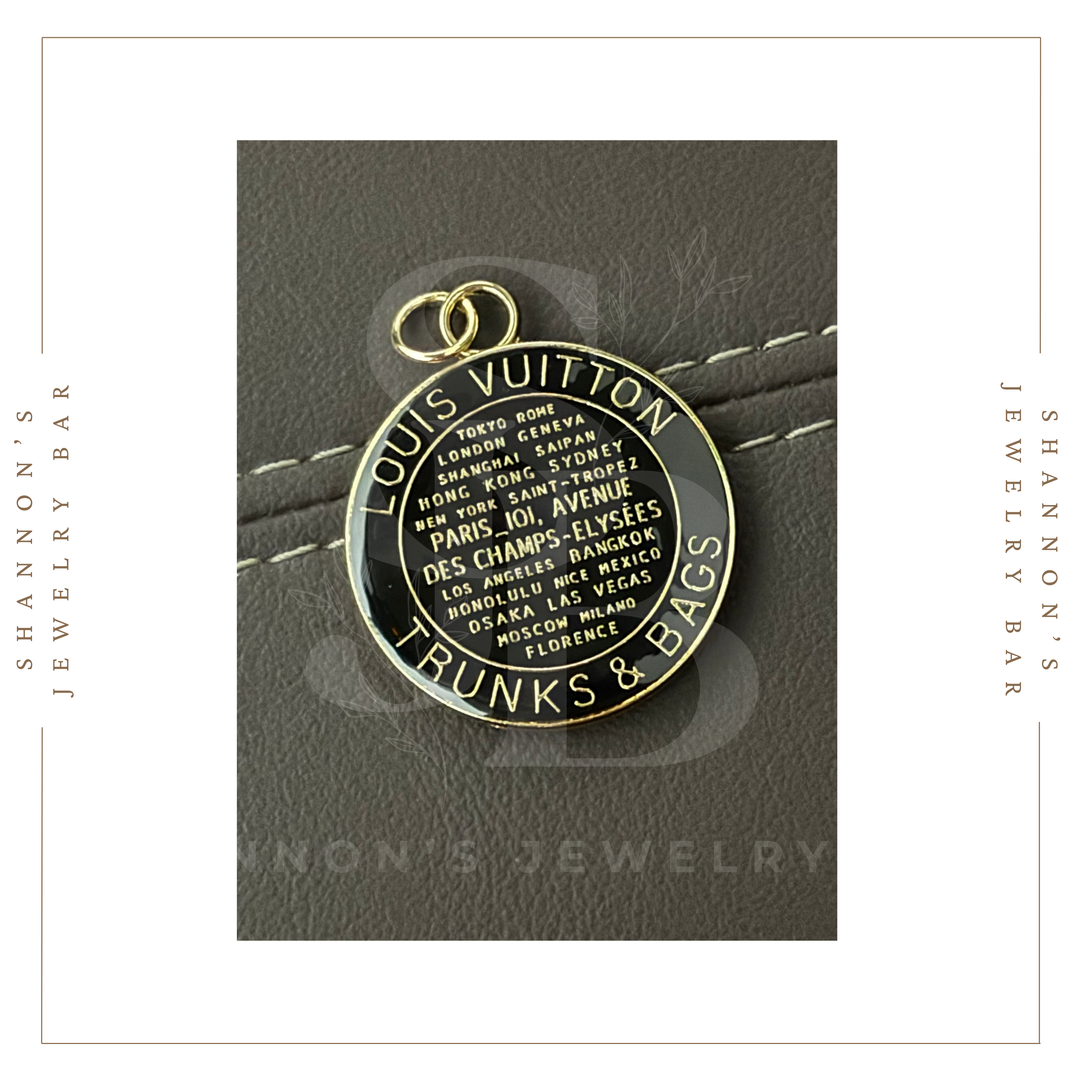 Shannon's Jewelry Bar - Louis Vuitton Charm Zipper Pull LV Enamel Trunks & Bags Tag