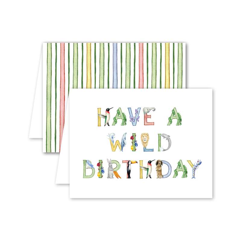 Dogwood Hill - Animal Alphabet Birthday: Single Card