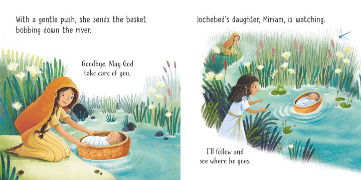 HarperCollins - Moses In the Basket board book: Usborne