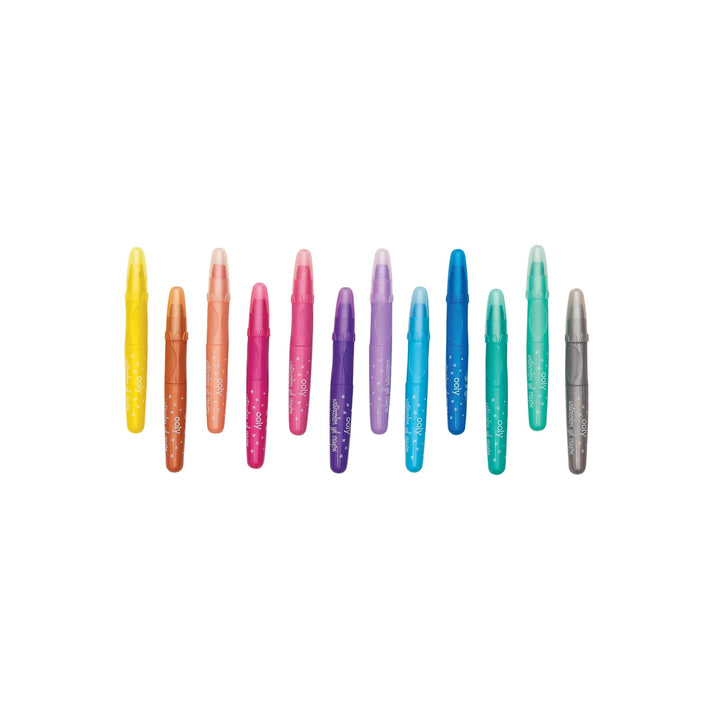 OOLY - Rainbow Sparkle Watercolor Gel Crayons - Set of 12