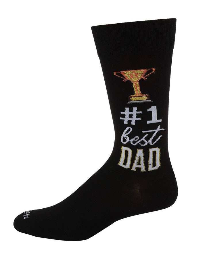 Infinity Classics International Inc. - MeMoi #1 Dad Mens Bamboo Crew Sock: Black / 10 13