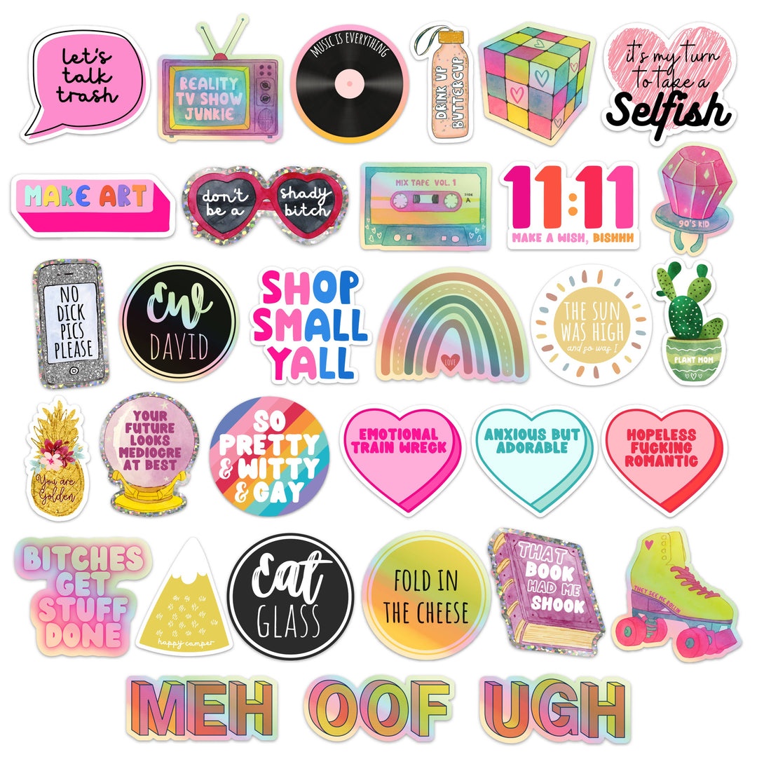 R is for Robo - 90s Cassette Mix Tape Sticker Water Bottles Retro Nostalgia