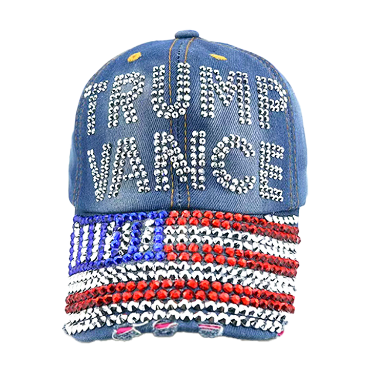 I Love My Freedom - Trump Vance Bedazzled Hat - 2879