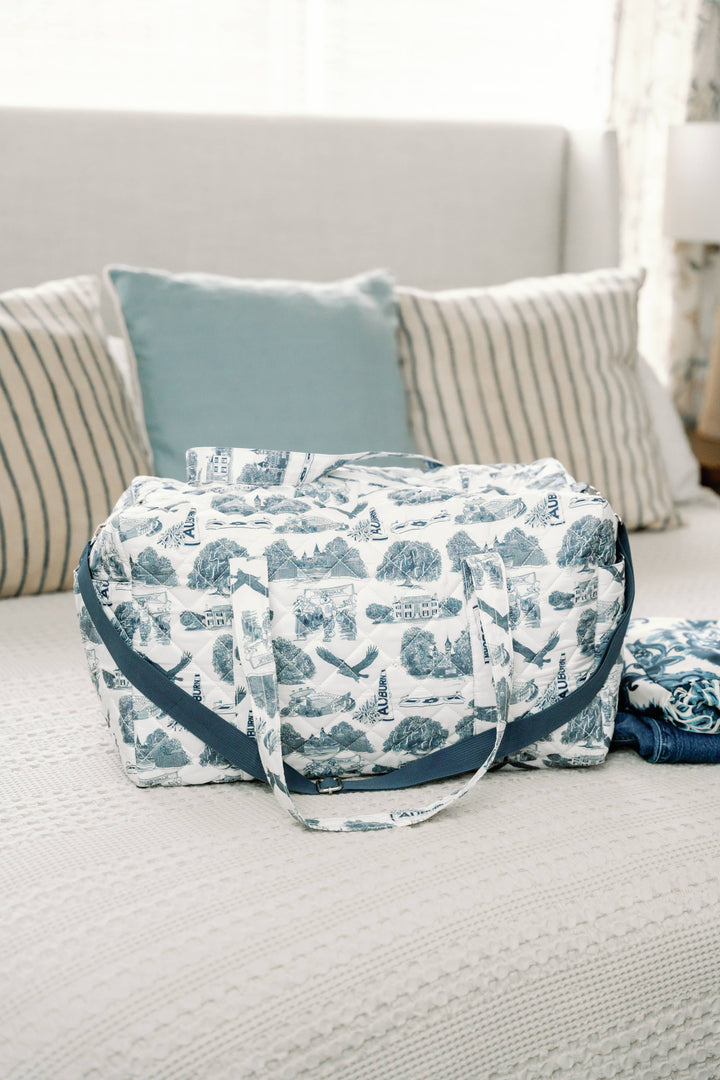 Gracefully Made Art - Auburn University Quilted Duffle