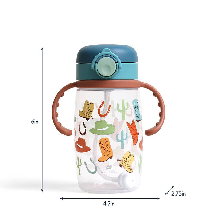 Itzy Ritzy - *NEW* Itzy Sips™ - Straw Cup With Snap-Close Lid: Ribbons & Roses