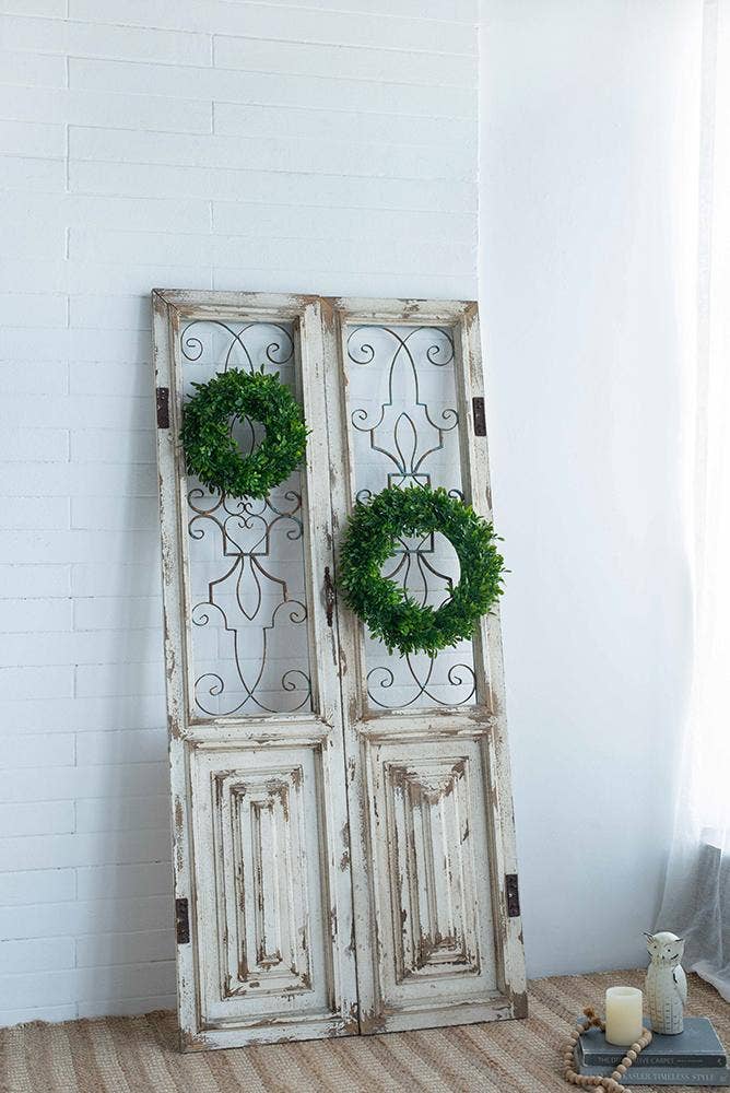 A&B Home Group Inc. - S/2 Greenery Wreath 4S/CTN L:16x2.5x16" S:12x2x12"