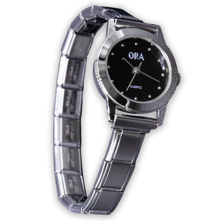 Natalia - Italian Charm Link Watch (Analog): Blue