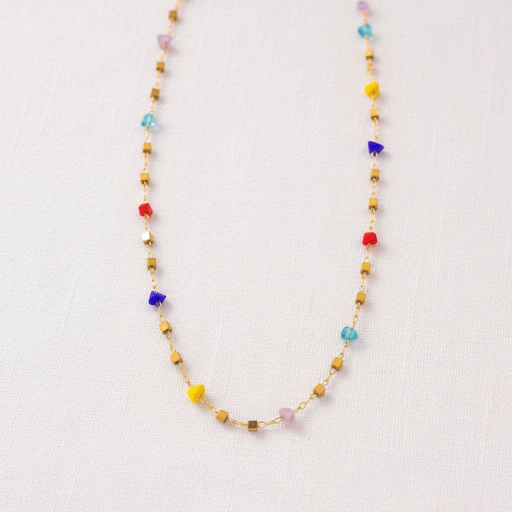 paperln - Pearl Heart Shell Necklace: A23