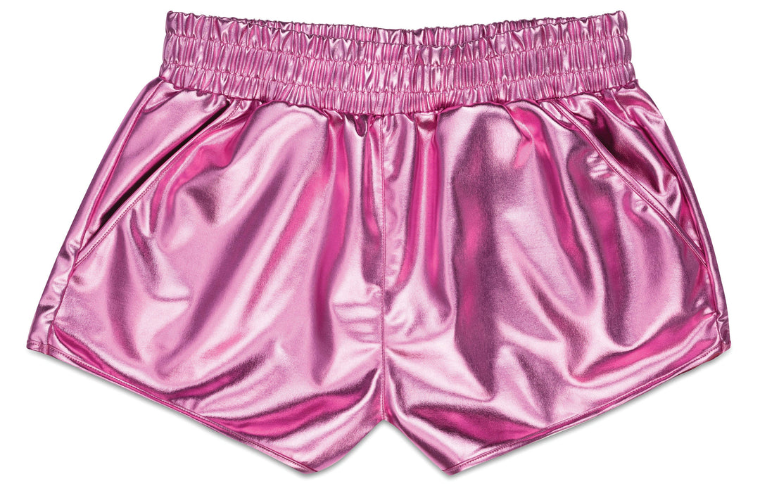 Iscream - PINK METALLIC SHORTS-S