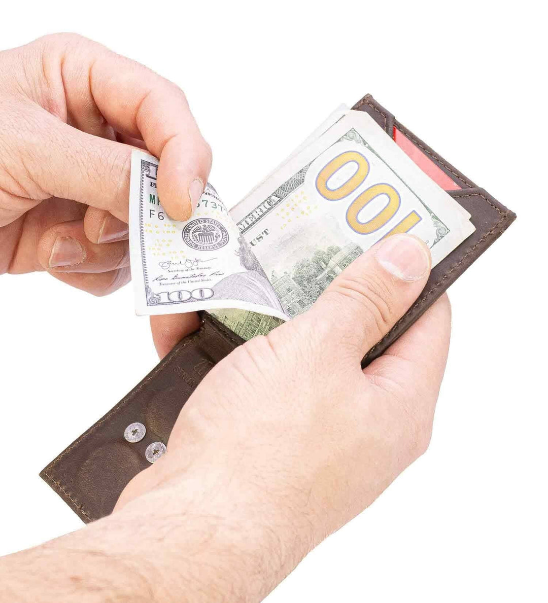 Zep-Pro - Auburn Tigers  Magnetic Front Pocket Leather Wallet