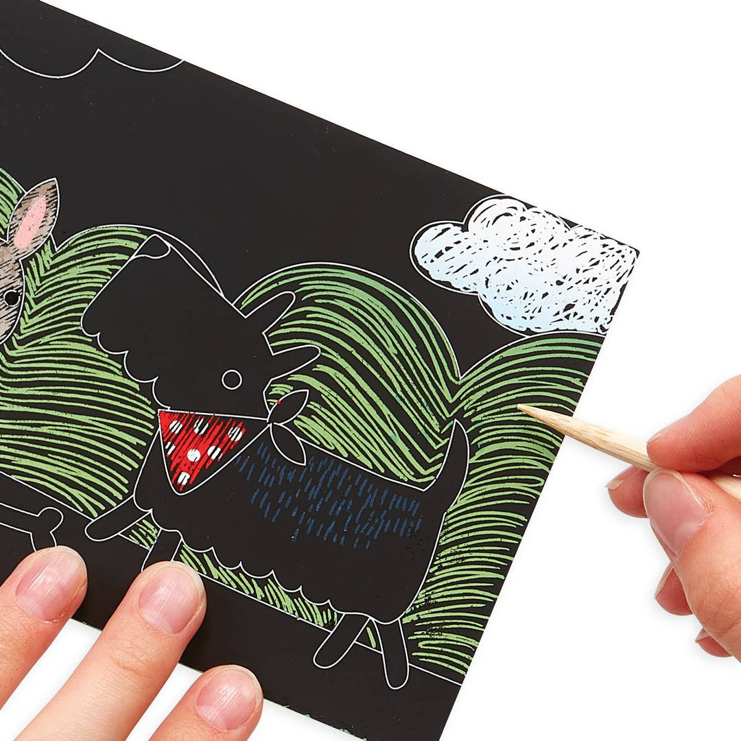 OOLY - Mini Scratch & Scribble Art Kit: Playful Pups