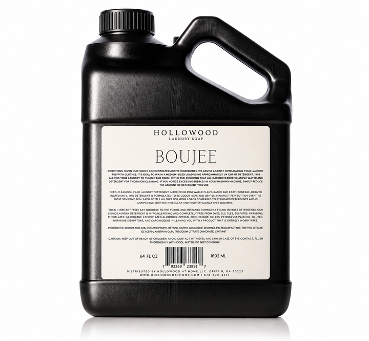 HOLLOWOOD FRAGRANCE - BOUJEE | 64 OZ LUXURY LIQUID LAUNDRY SOAP