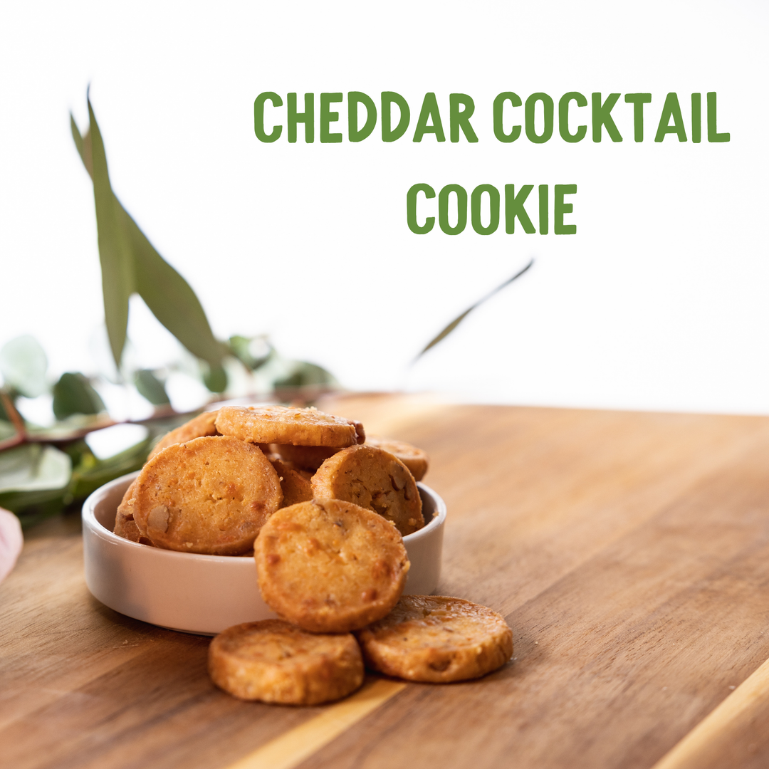 Watanut - Happy Holidays Tin: Cheddar Cocktail Cookies