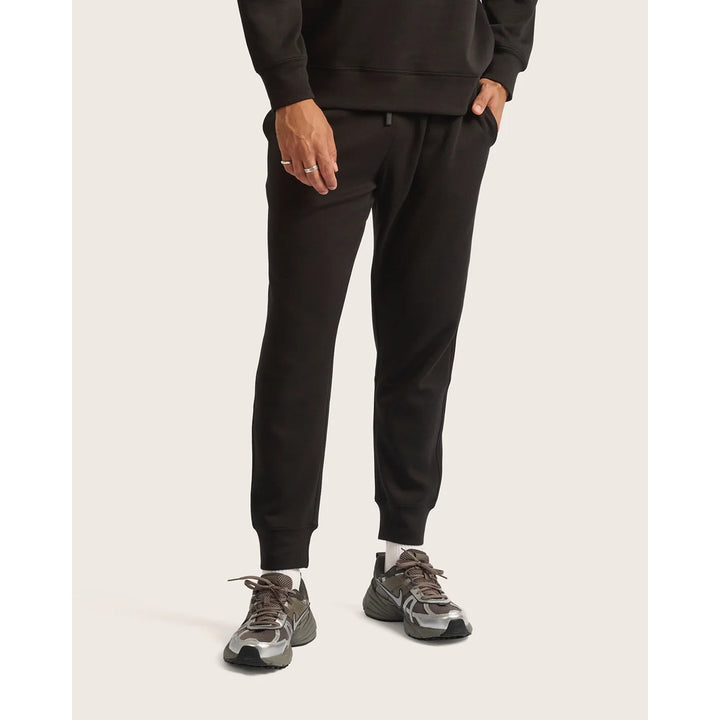 Men's Cuffed Sweat Pants Black  XL
