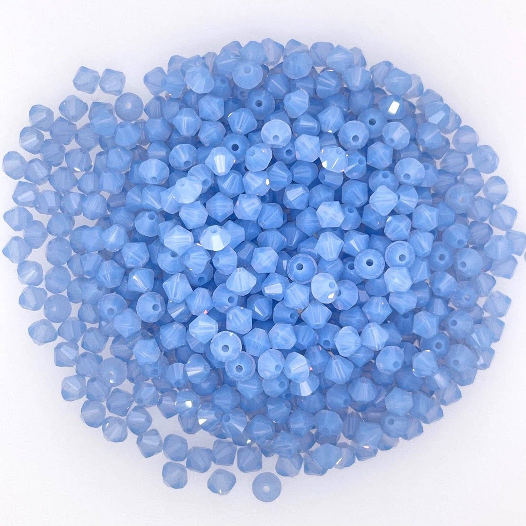 bara boheme - Crystal BTY | Gold Filled Beaded Bracelet: Aqua / 14KG Filled / Stretchy 6.5"