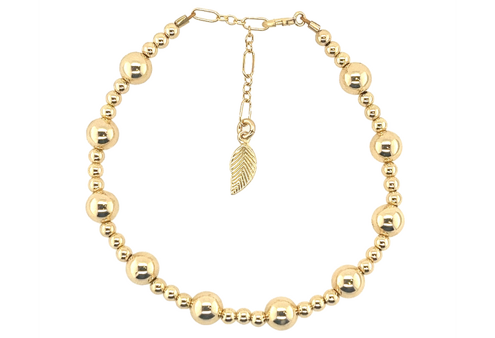 "JASMINE" Waterproof Bracelet: Gold Filled / Stretchy 6.5"
