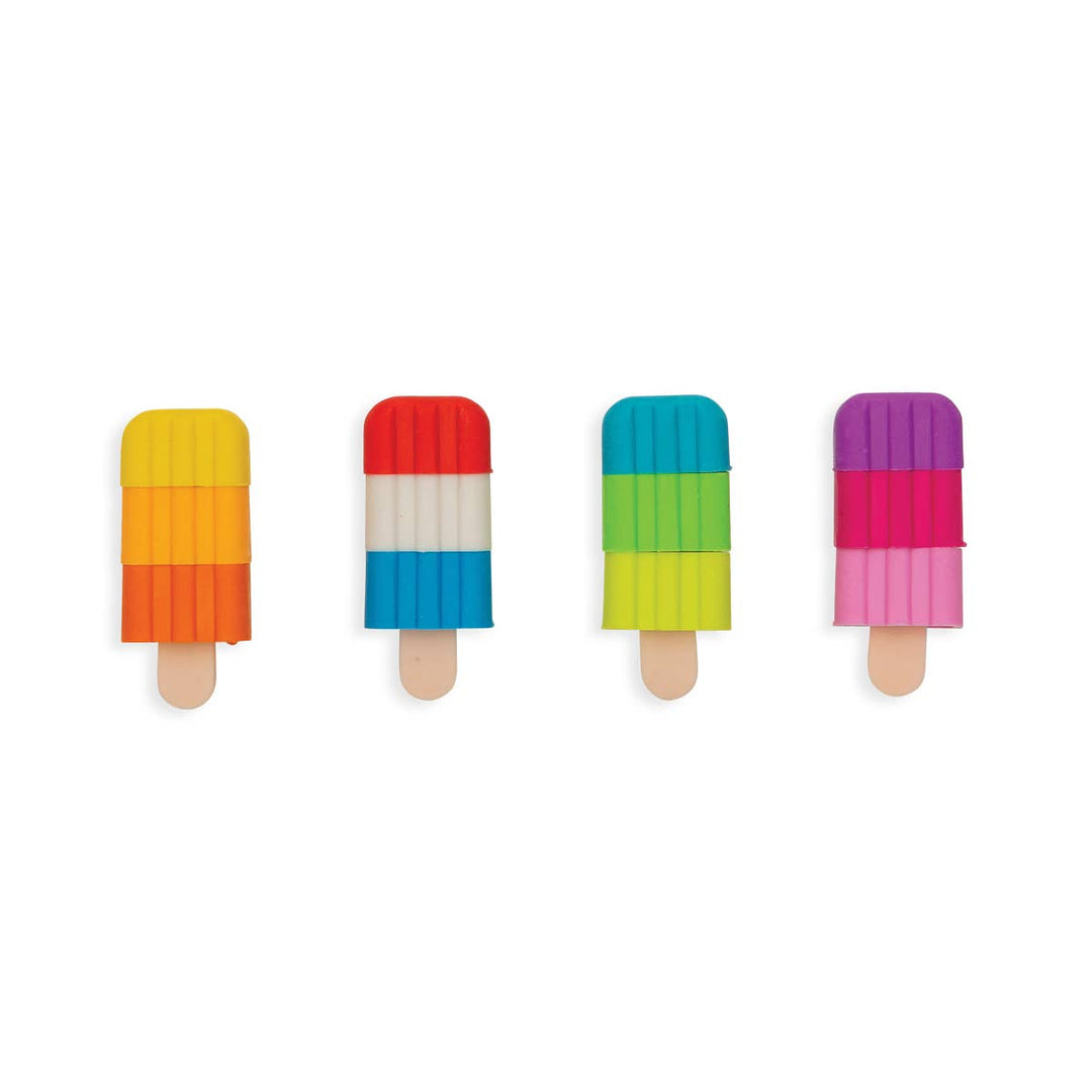OOLY - Icy Pops Scented Puzzle Erasers - Set of 4